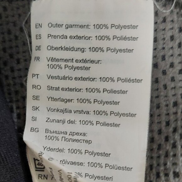 Helly Hansen Full Zip Men's Fleece Jacket Dark Grey Size Medium - Picture 11 of 13